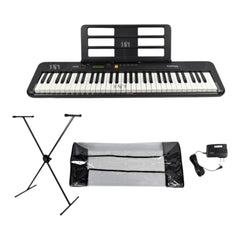 Teclado Casio Ct-s200 Bk + Base + Forro + Adaptador Organeta 110/220v