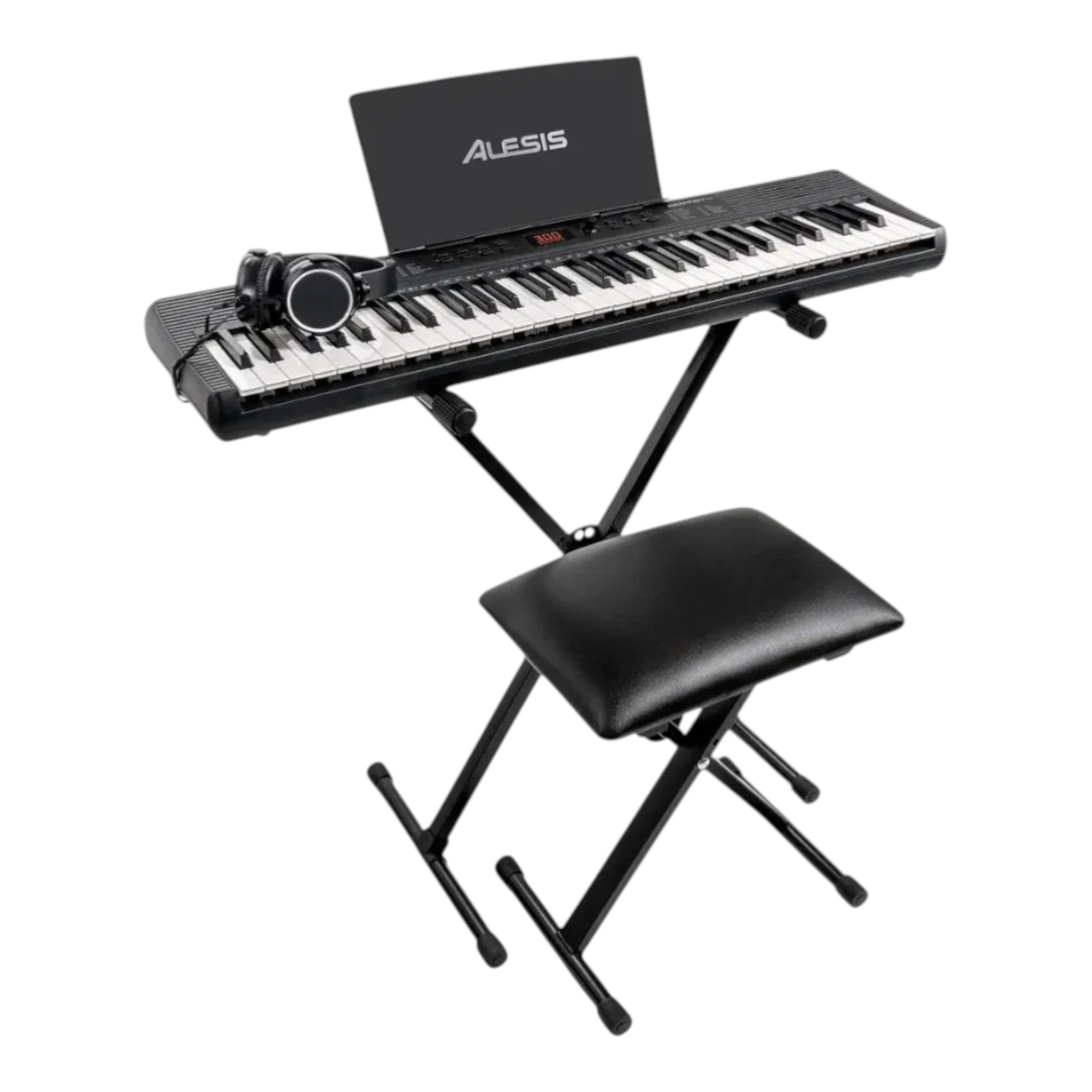 Teclado Alesis Melody 61 Mkll Base Audifono Silla Microfono