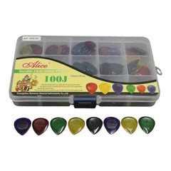 Caja X100 Pick Para Bajo Electrico O Guitarra Alice Ap-100j Varios