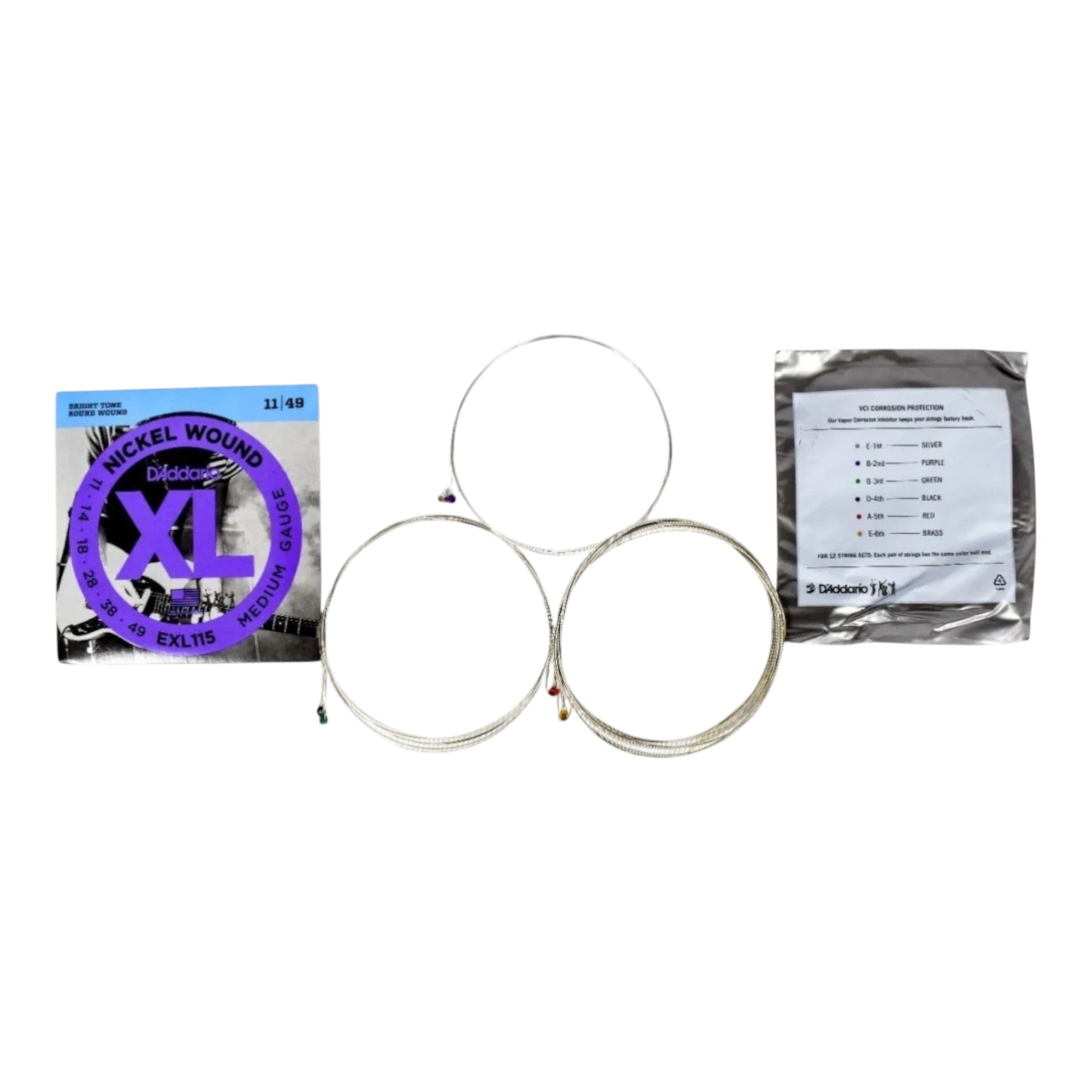 Encordado Guitarra Electrica Daddario Exl115 11-49 D Addario