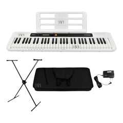 Teclado Casio Ct-s200 We + Base + Estuche Semiduro + Adaptador