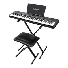 Teclado Alesis Melody 61 Mkll Base Audifono Silla Microfono