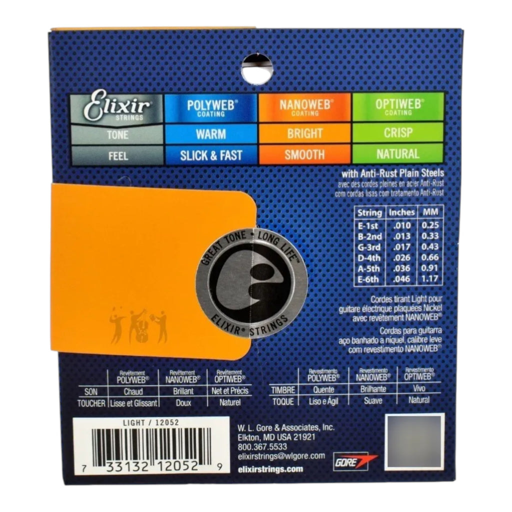 Encordado Guitarra Electrica Elixir Nanoweb 12052 (10-46)