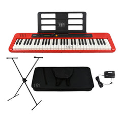Teclado Casio Ct-s200 Rd + Base + Estuche Semiduro + Adaptador