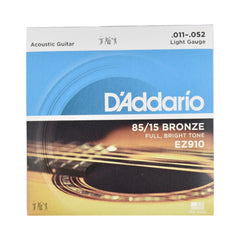 Encordado Set De Cuerdas Con Bola Guitarra Daddario Ez910 11-52 Metalicas