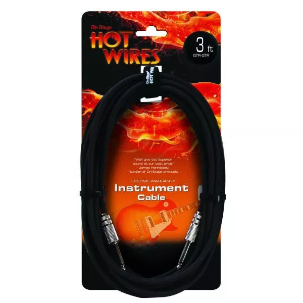 Cable Guitarra 1/4 1/4 1 Metros On Stage Ic-3-Exp