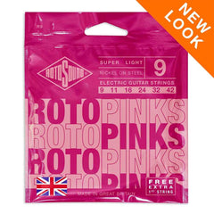 Encordado Rotosound R9 Guitarra Electrica Roto Pinks 9-42