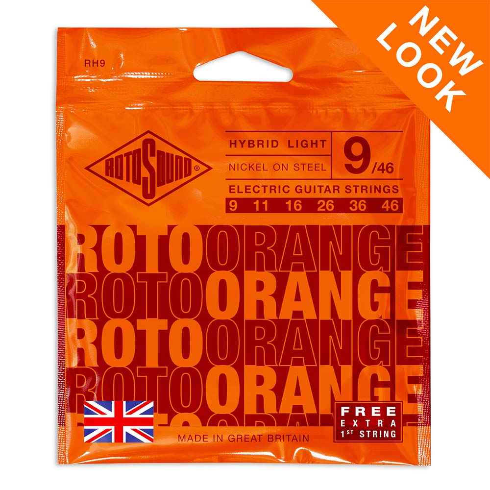 Encordado Rotosound RH9 Guitarra Electrica Roto Orange 9-46
