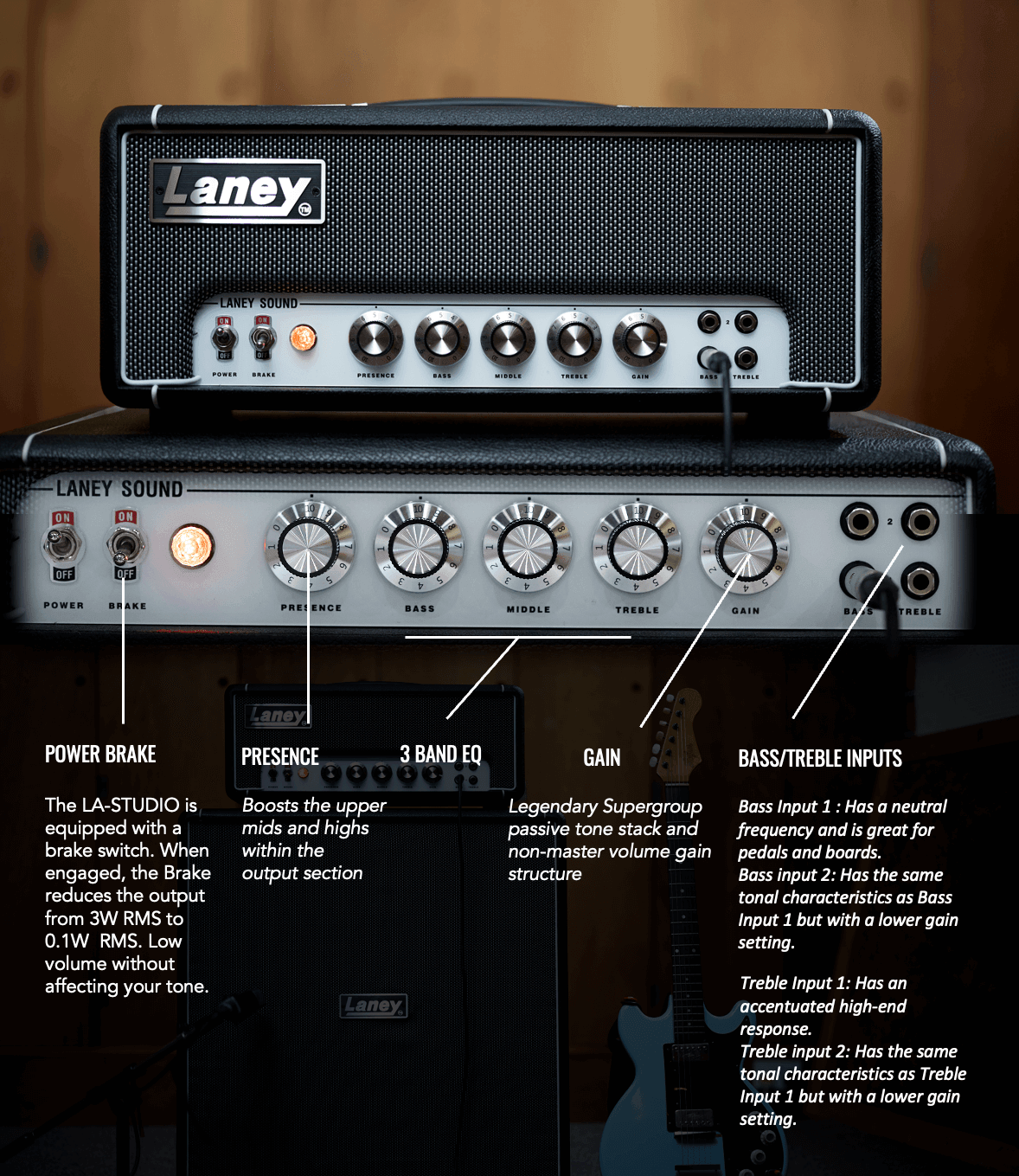 Amplificador Laney La-studio Cabezote Para Guitarra Electrica