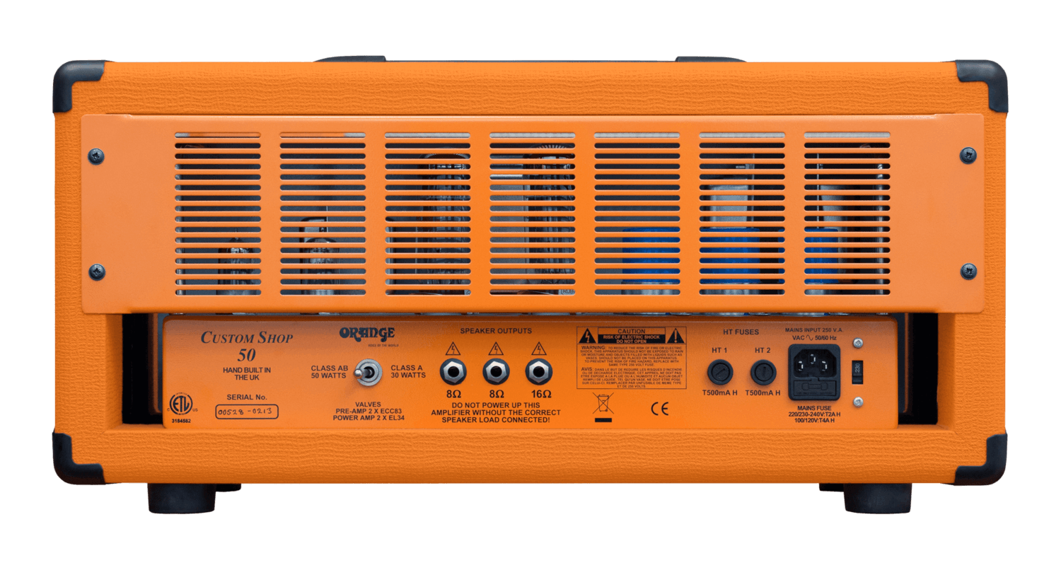 Amplificador Orange Custom Shop 50 Cabezote Para Guitarra Electrica