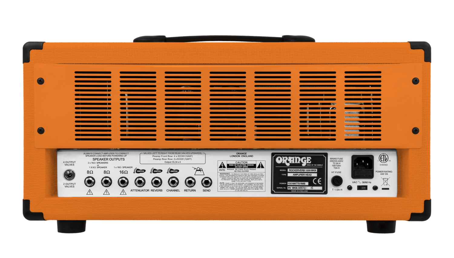 Amplificador Orange Rockerverb 50 Mkiii Cabezote Para Guitarra Electrica
