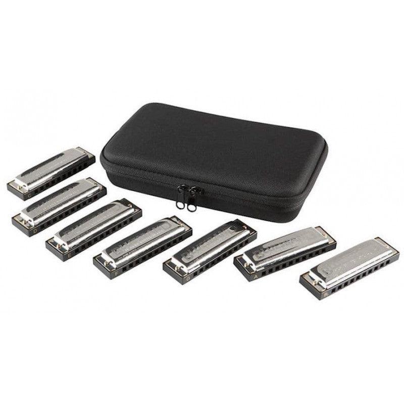 Armonica Hohner Blues Band Pack De 7 (do, Sol, La, Re, Fa, Mi Y Sib)