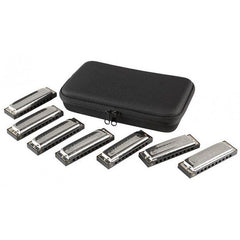 Armonica Hohner Blues Band Pack De 7 (do, Sol, La, Re, Fa, Mi Y Sib)