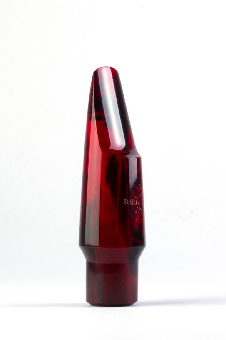 Boquilla para saxofón tenor Barkley Pop Kustom 8 roja y negra, vista 1