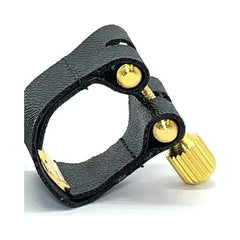 Abrazadera con tapa para saxofón barítono Barkley ABTOBR1 dorada, vista 2