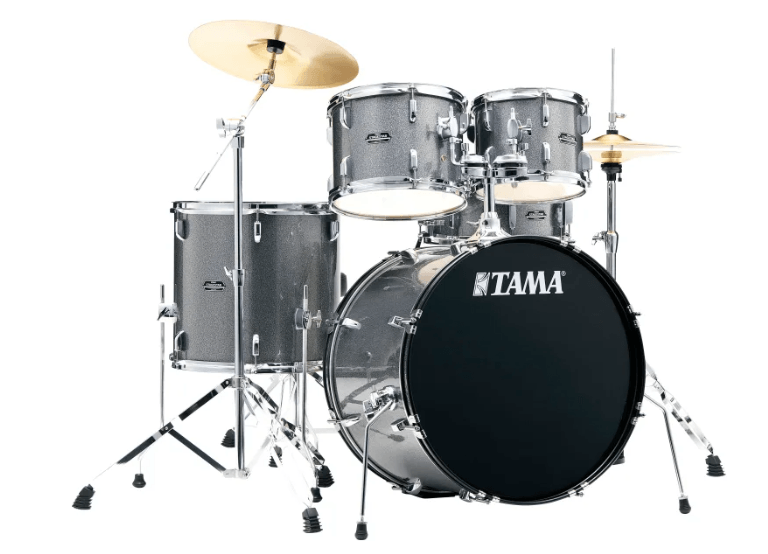 Bateria Tama Stagestar St52h5c-css Plateado +bases+silla Y Platillos