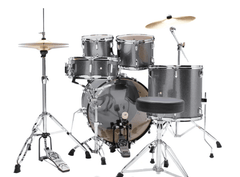 Bateria Tama Stagestar St52h5c-css Plateado +bases+silla Y Platillos