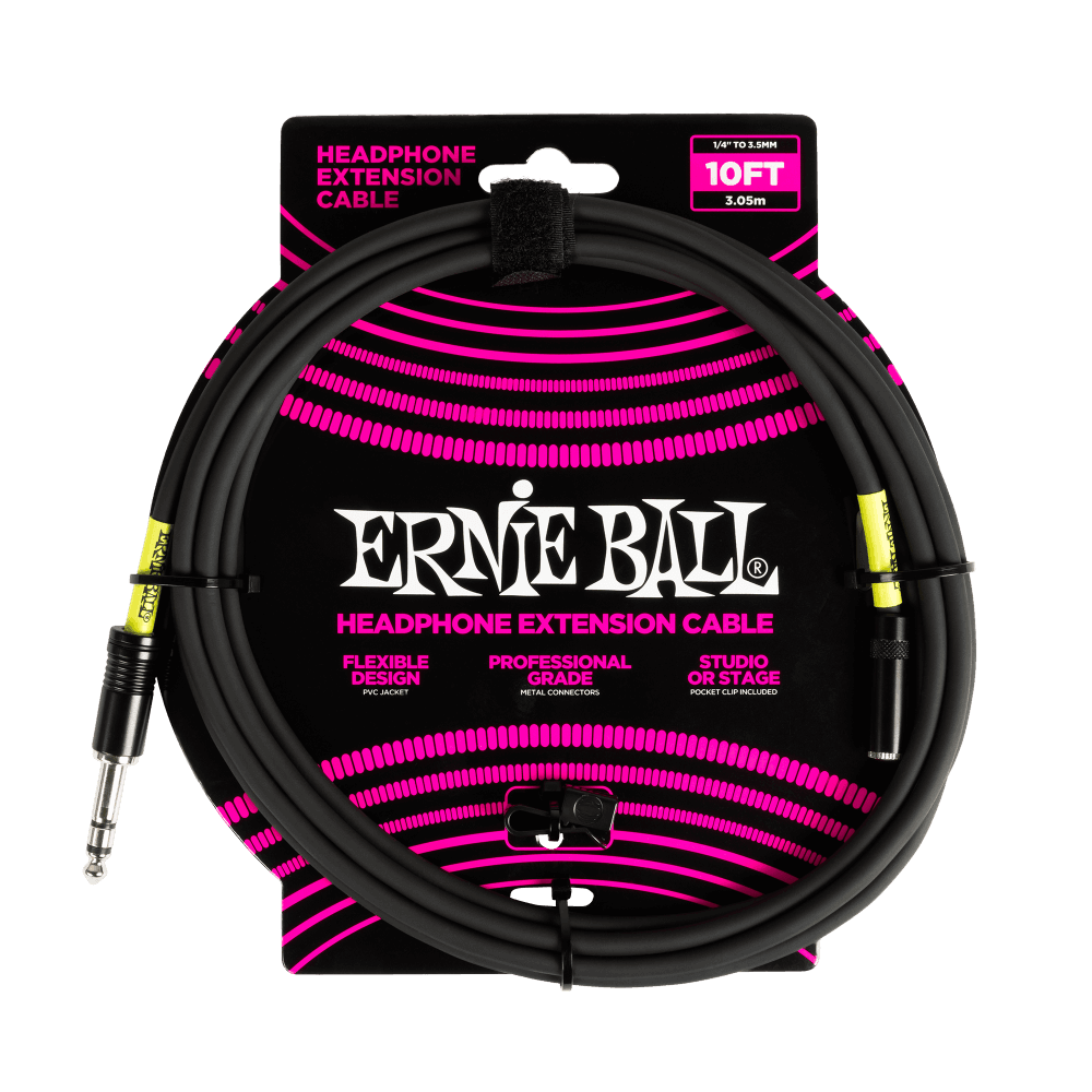 Cable P06422 Auriculares Negro Ernie Ball 10ft