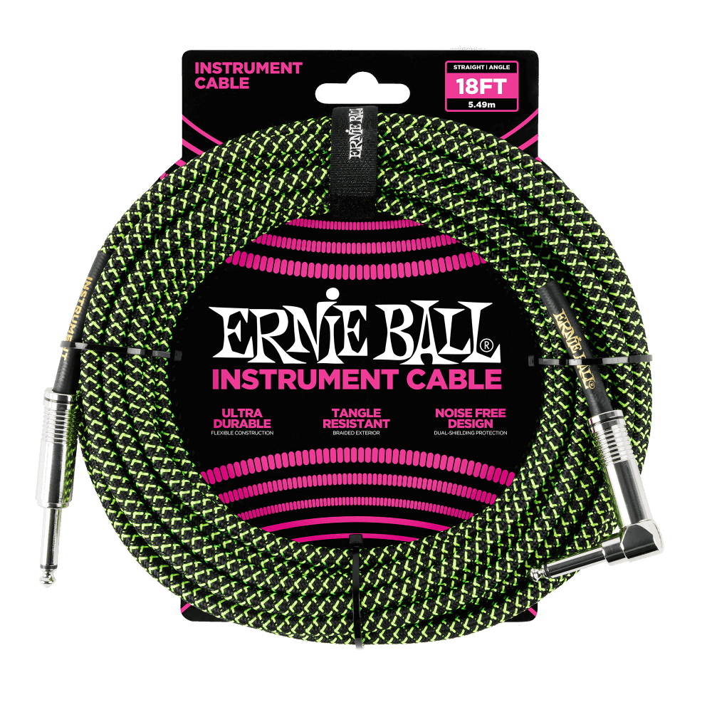 Cable P06082 Negro Verde Ernie Ball 18ft