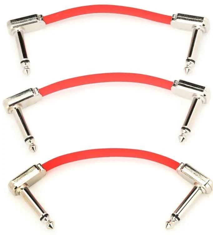 Cable Ernie Ball 3" P06401 X3 Rojo