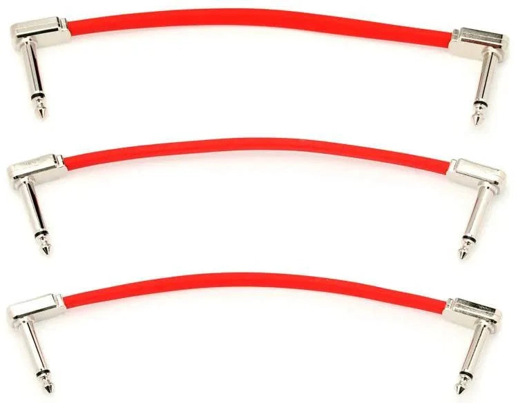 Cable Ernie Ball 6" P06402 X3 Rojo