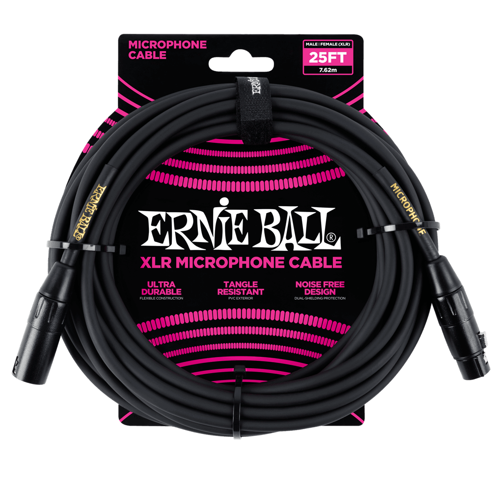 Cable Ernie Ball Para Microfono 25ft P06073 Xlr