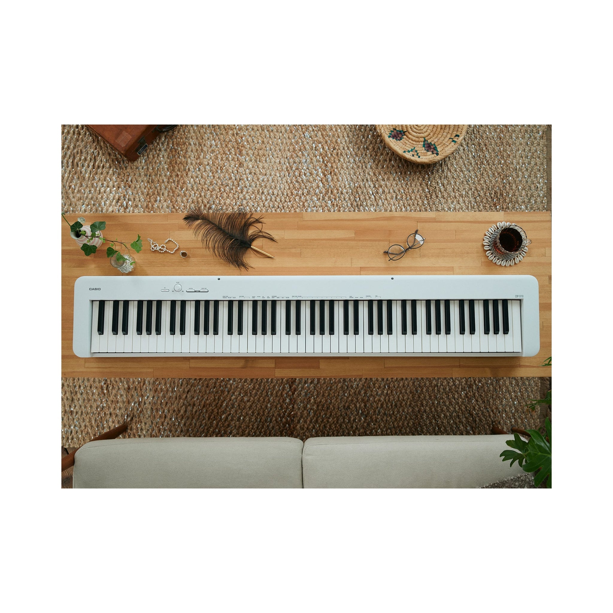 Piano digital de 88 teclas Casio CDP-S110WE blanco — vista adicional 1