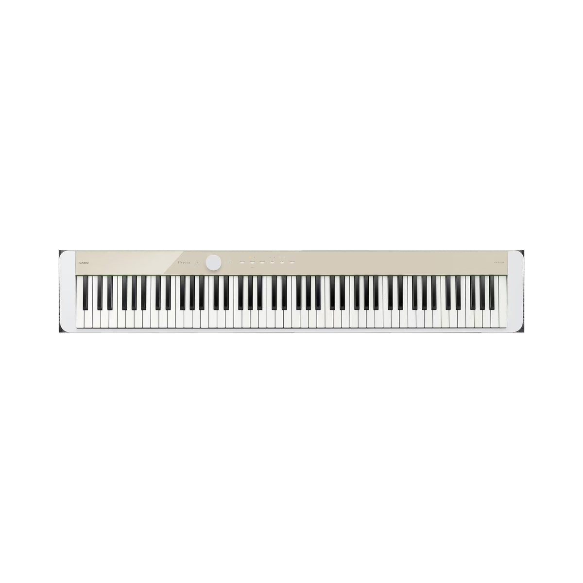 Piano digital de 88 teclas Casio Privia PX-S1100MB beige meloso — vista completa sobre fondo blanco