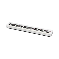 Piano digital de 88 teclas Casio CDP-S110WE blanco — vista completa sobre fondo blanco