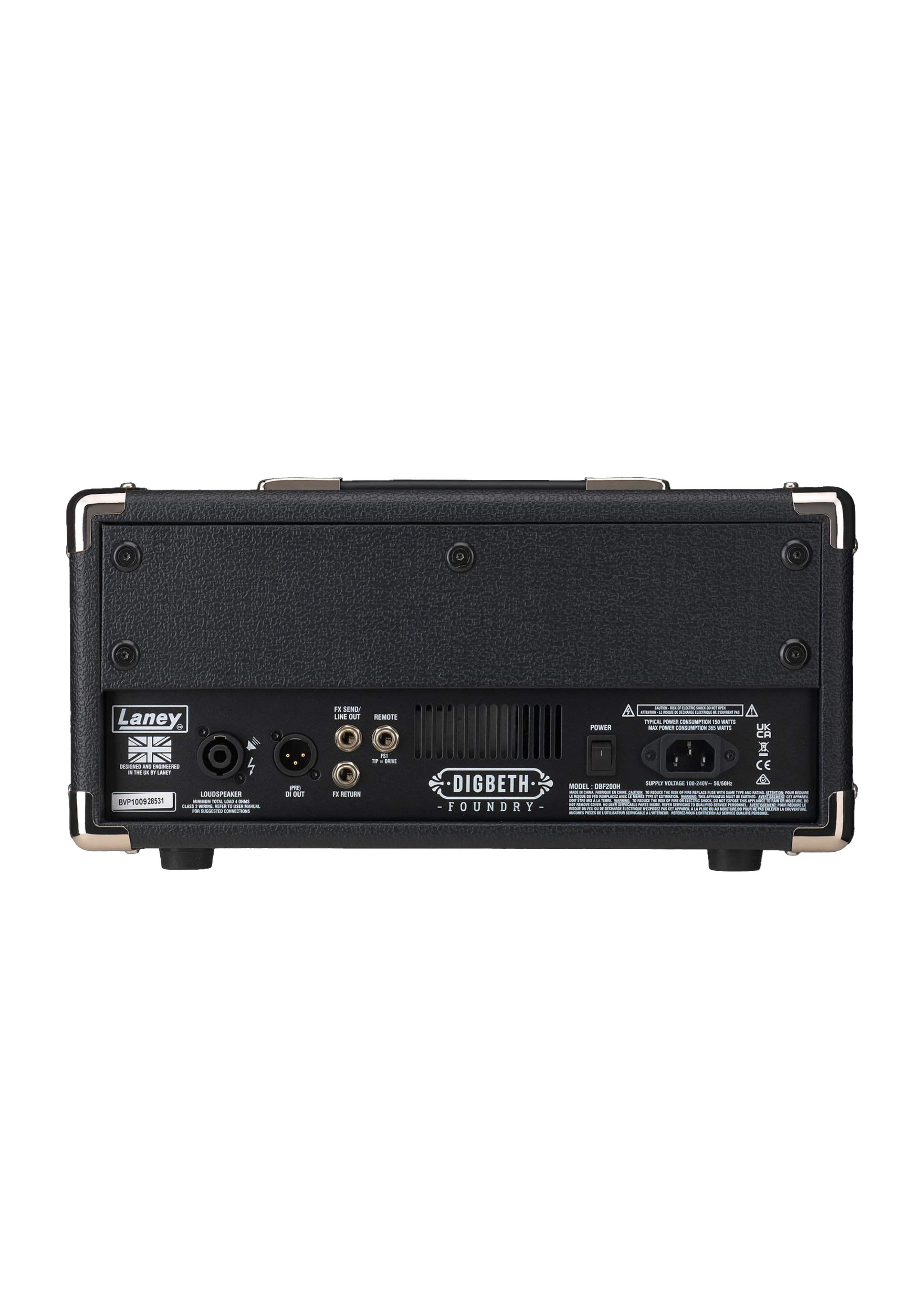 Amplificador Laney De Bajo Cabezote Dbf200H