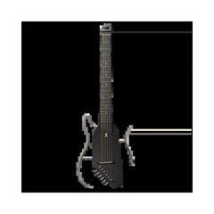 Guitarra electroacústica de viaje Donner HUSH-I SE EC6997 negra — vista 2