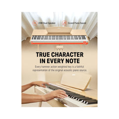 Piano digital de 88 teclas Donner DDP-80 EC7413 natural — vista 3