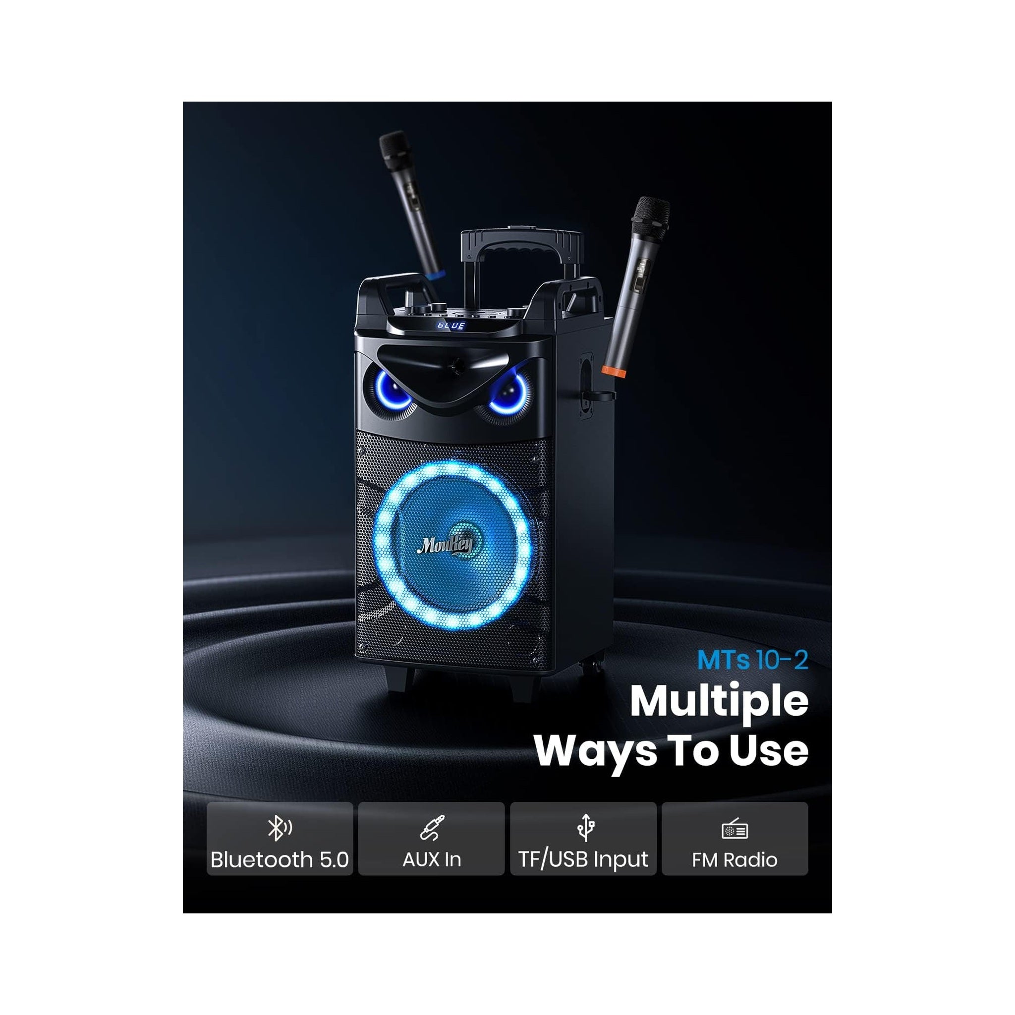 Sistema de karaoke con woofer de 10 pulgadas Moukey MK3017 — vista 5
