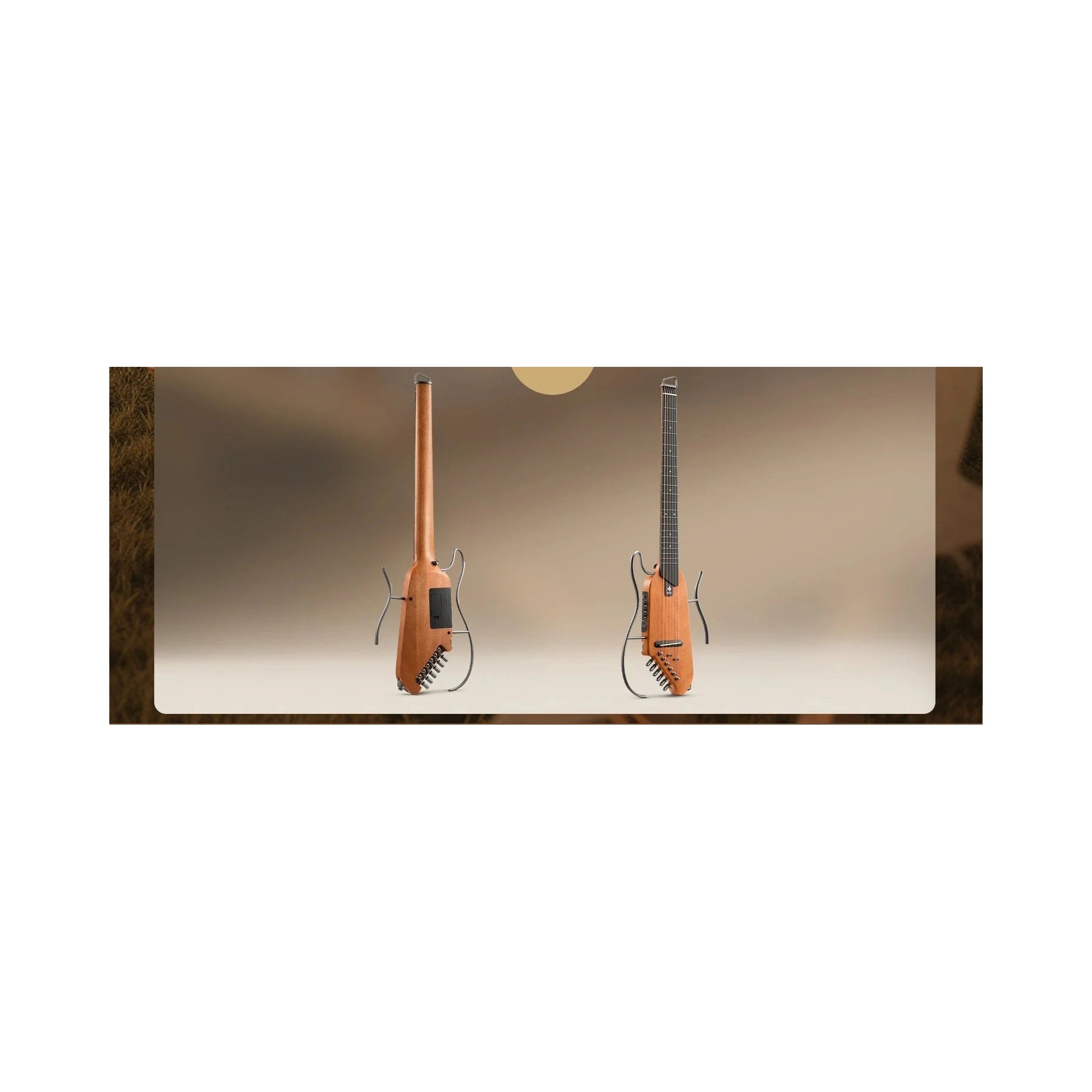 Guitarra electroacústica de viaje Donner HUSH-I EC1780 Maple — vista 3