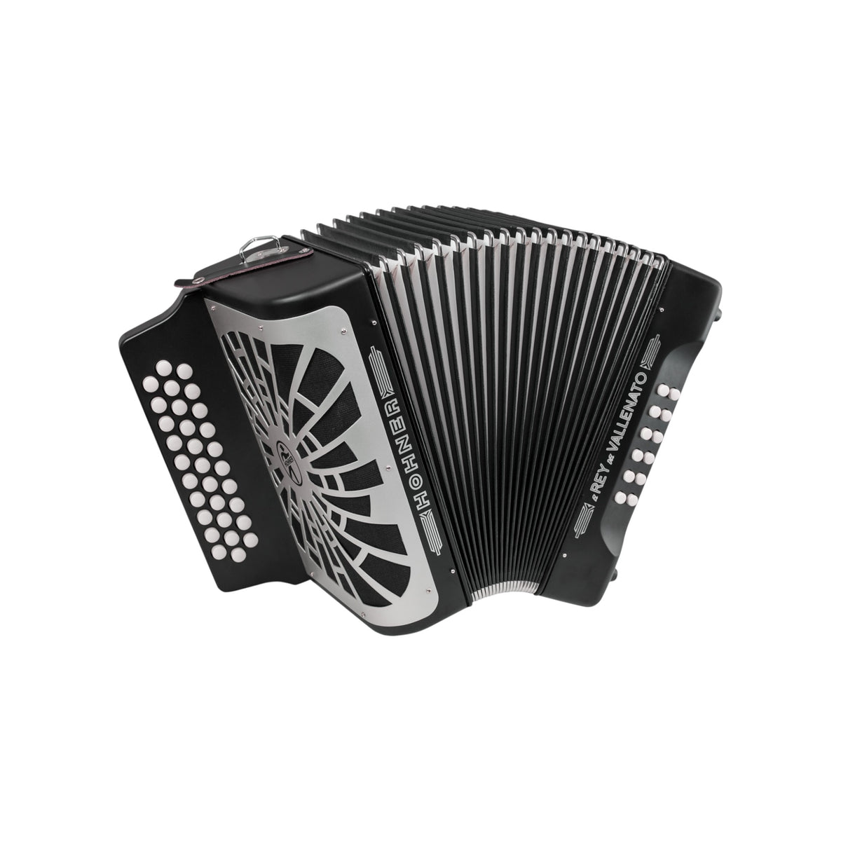 Acordeon 5 Letras Hohner Rey Vallenato A49621 Negro