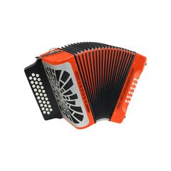 Acordeon 5 Letras Hohner Rey Vallenato A49651 Naranja