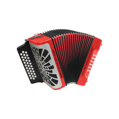 Acordeon 5 Letras Hohner Rey Vallenato A49641 Rojo
