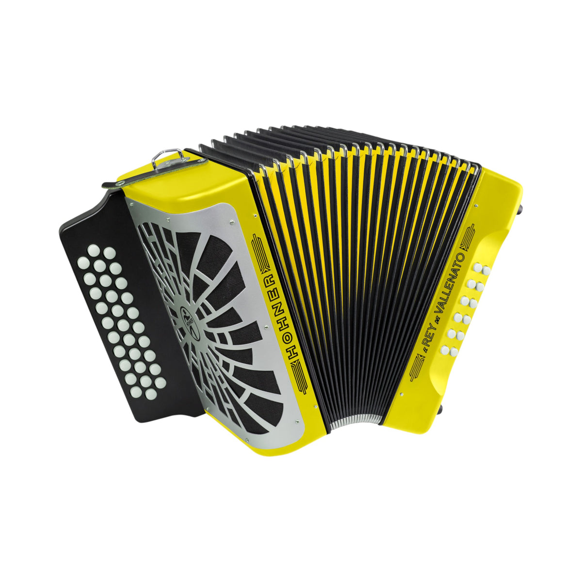 Acordeon 5 Letras Hohner Rey Vallenato A49661 Amarillo
