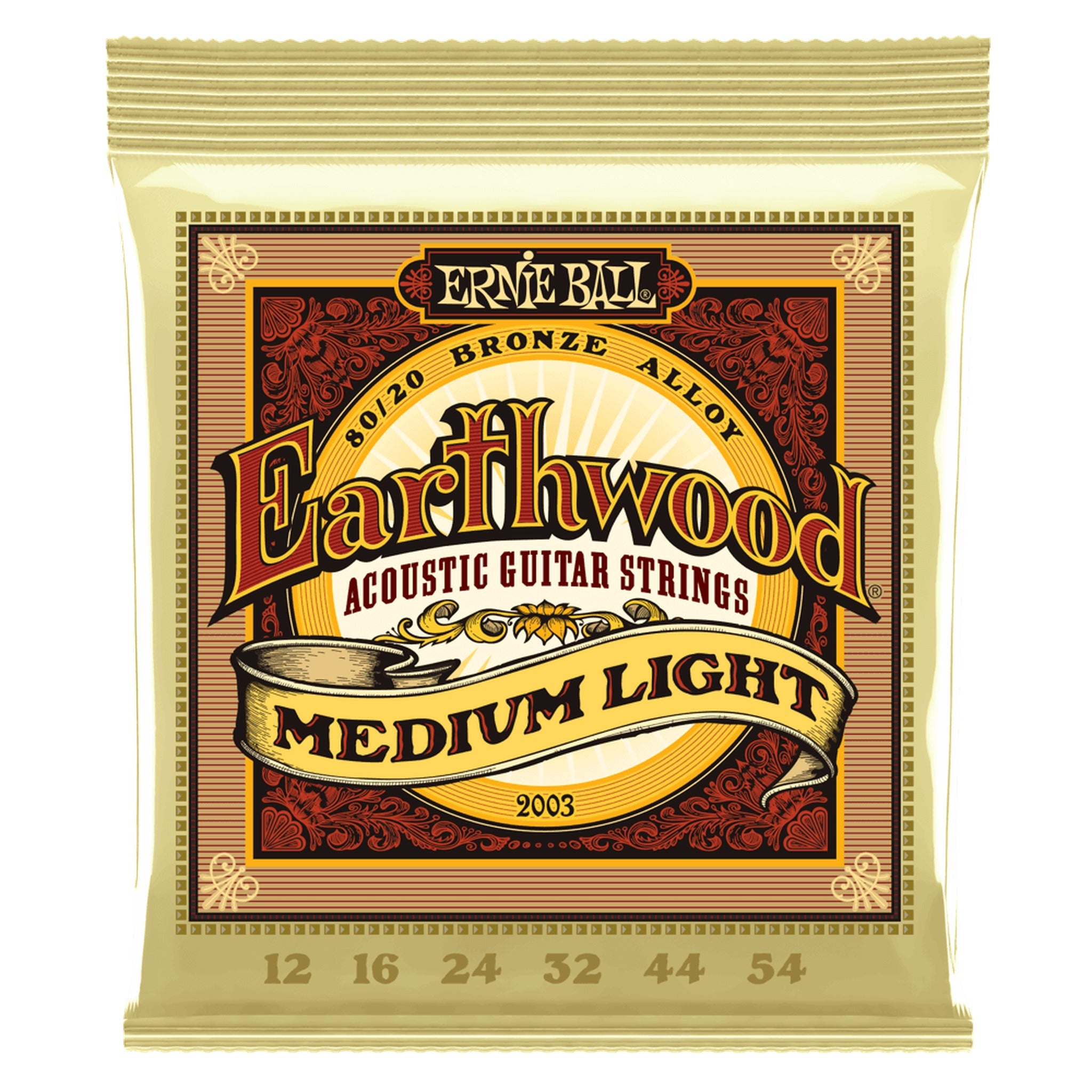 Encordado Ernie Ball Guitarra Acustica 2003 12-54 Bronze