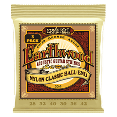 Encordado Ernie Ball Guitarra Electro/acústica Nylon 3069 X3 28-42
