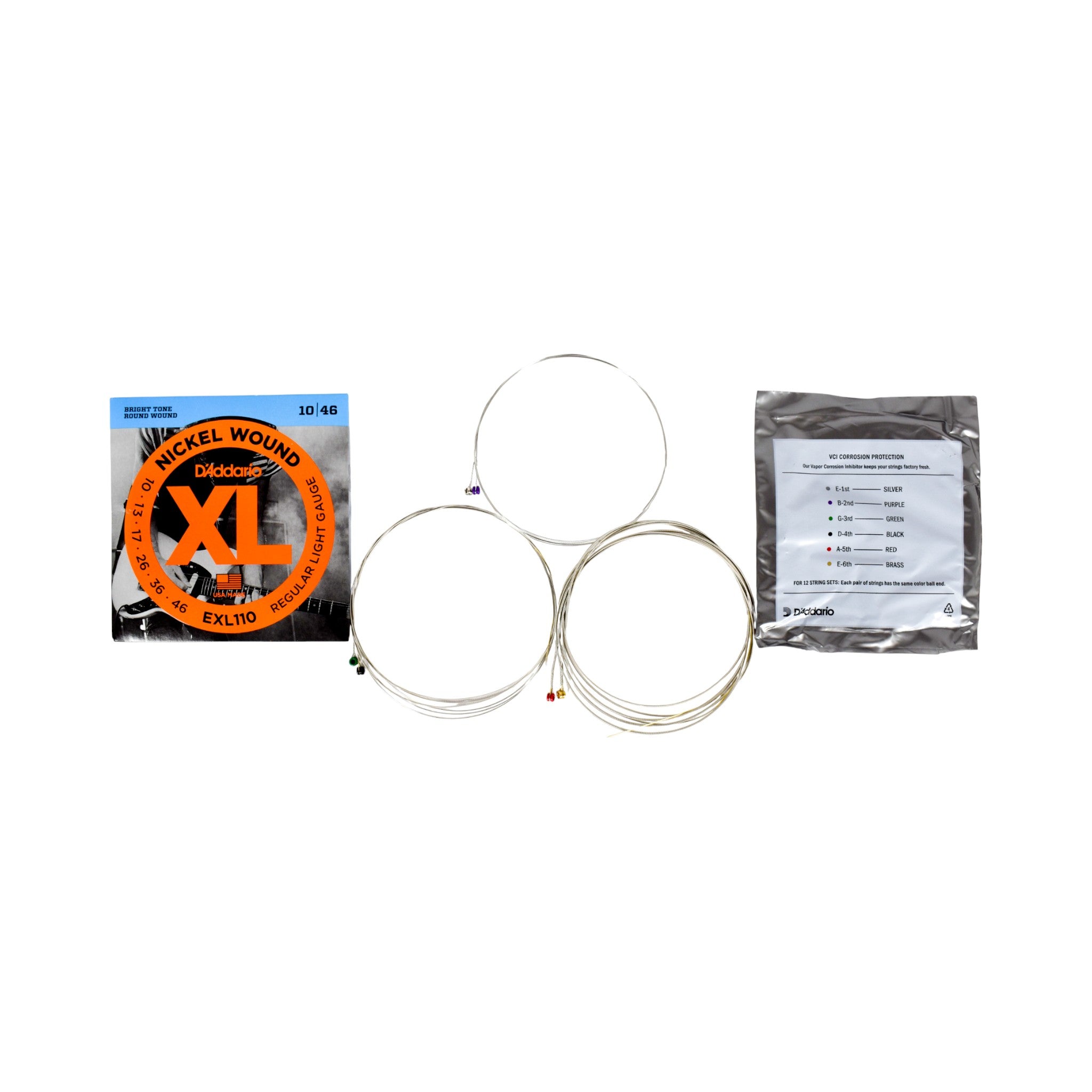 Encordado Set De Cuerdas Guitarra Electrica Daddario Exl120 09-42