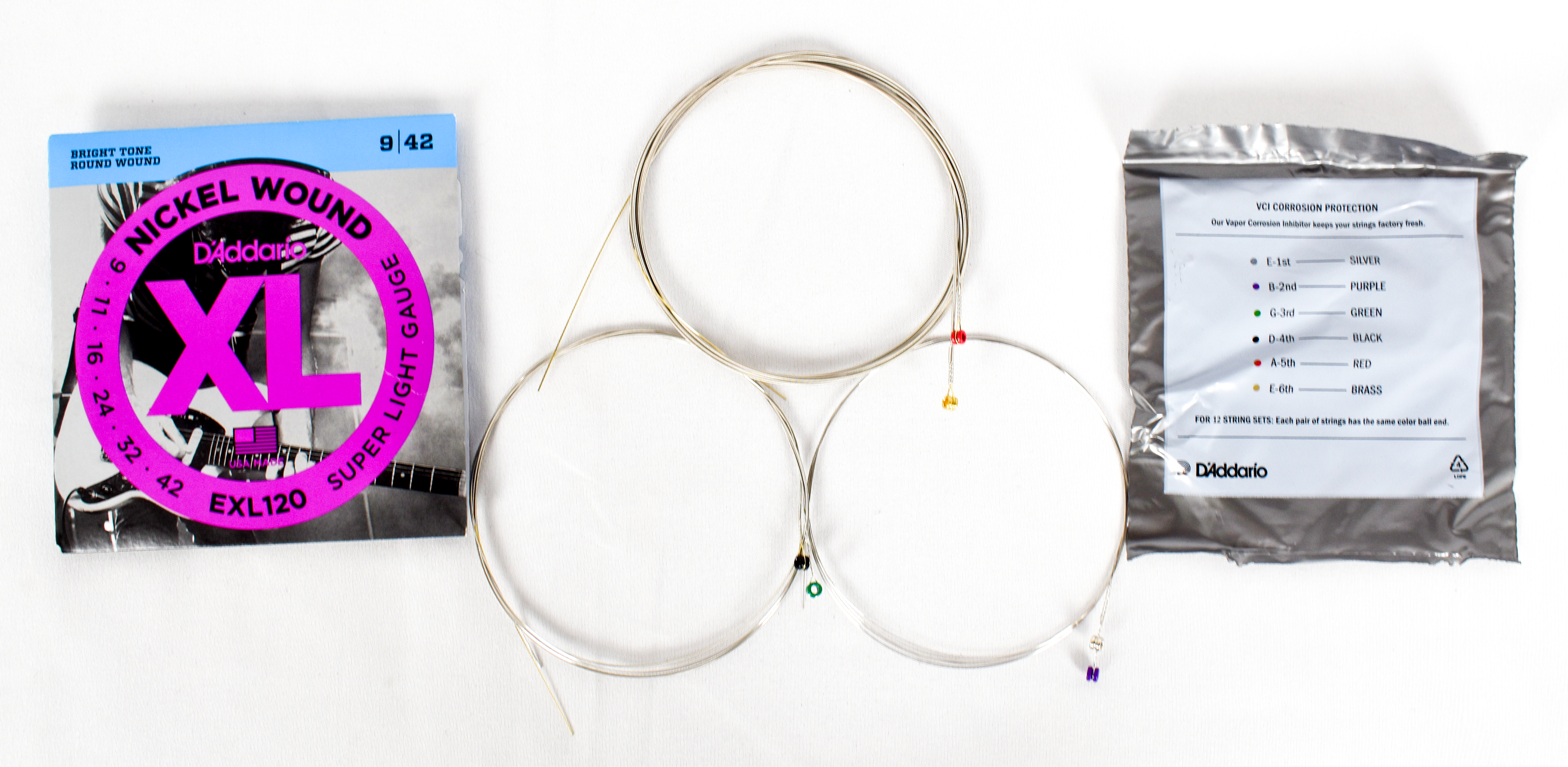 Encordado Set De Cuerdas Guitarra Electrica Daddario Exl120 09-42