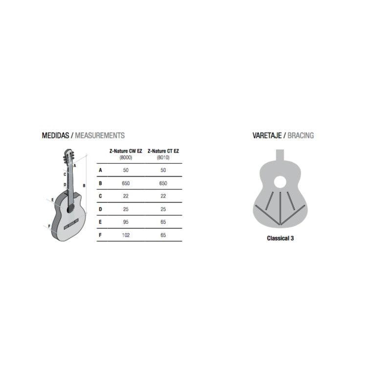Guitarra Electroacustica Alhambra Z-Nat Ct Ez/Estu Lona