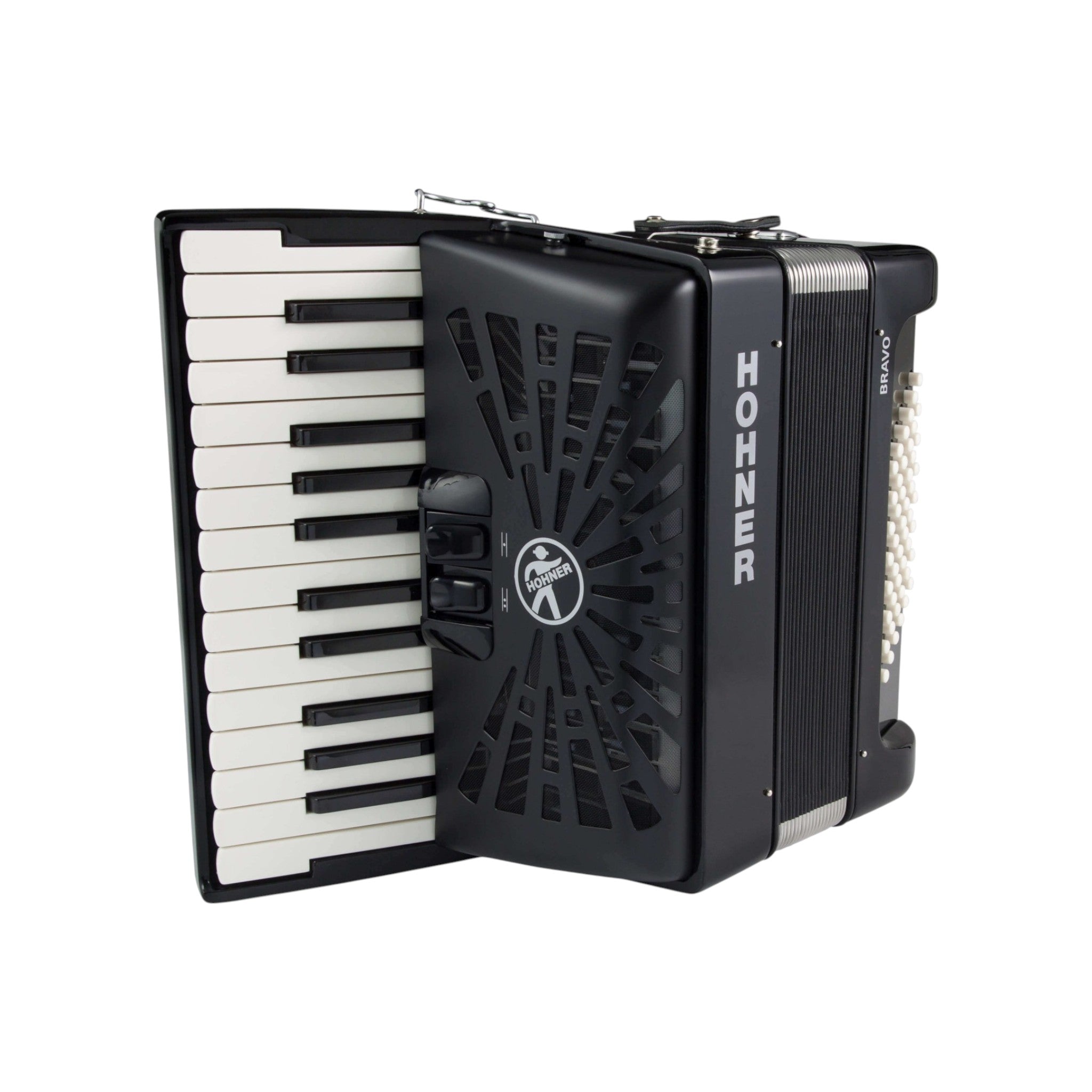 Acordeon 48 Bajos Hohner Bravo II Negro A16522