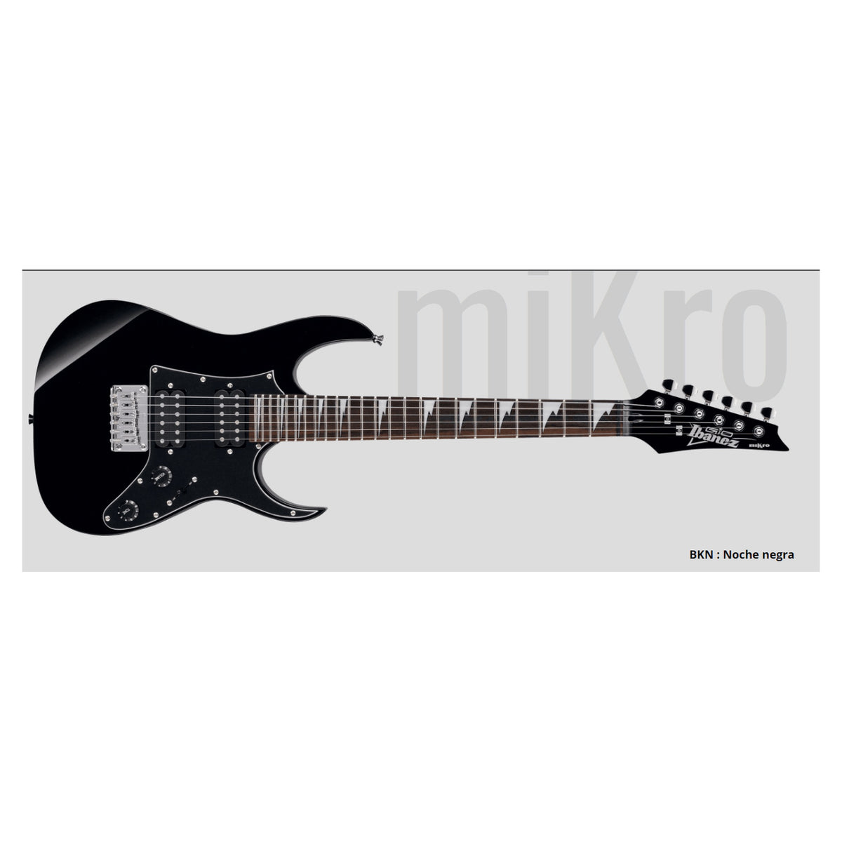 Guitarra eléctrica de 6 cuerdas Ibanez GRGM21-BKN — vista 1