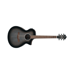 Guitarra electroacústica de 6 cuerdas Ibanez AEWC11-TRANSPARENT Charcoal Burst Low Gloss — vista 1