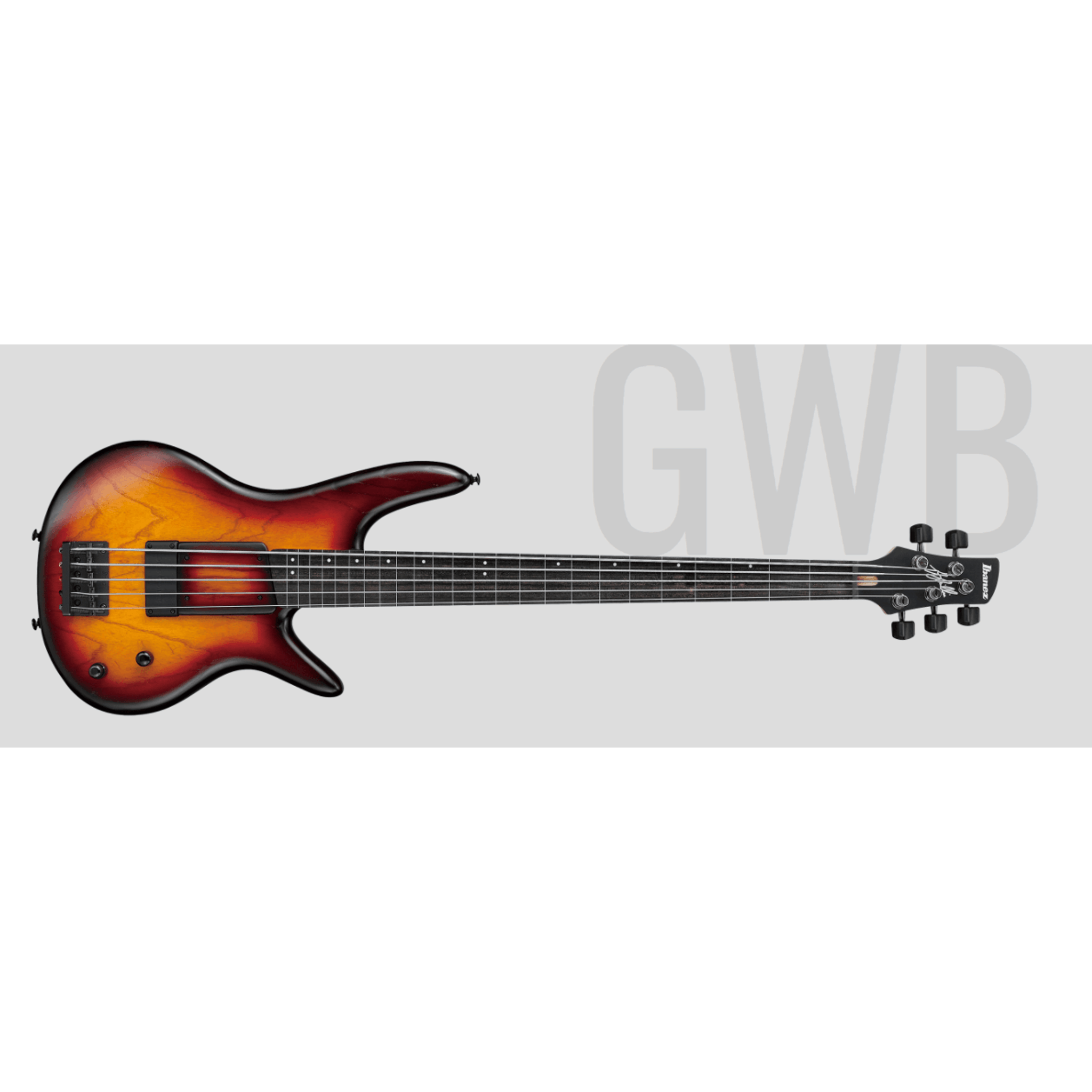 Bajo eléctrico de 5 cuerdas Ibanez 5 Cuerdas GWB205 Tequila Sunrise Flat — vista 1