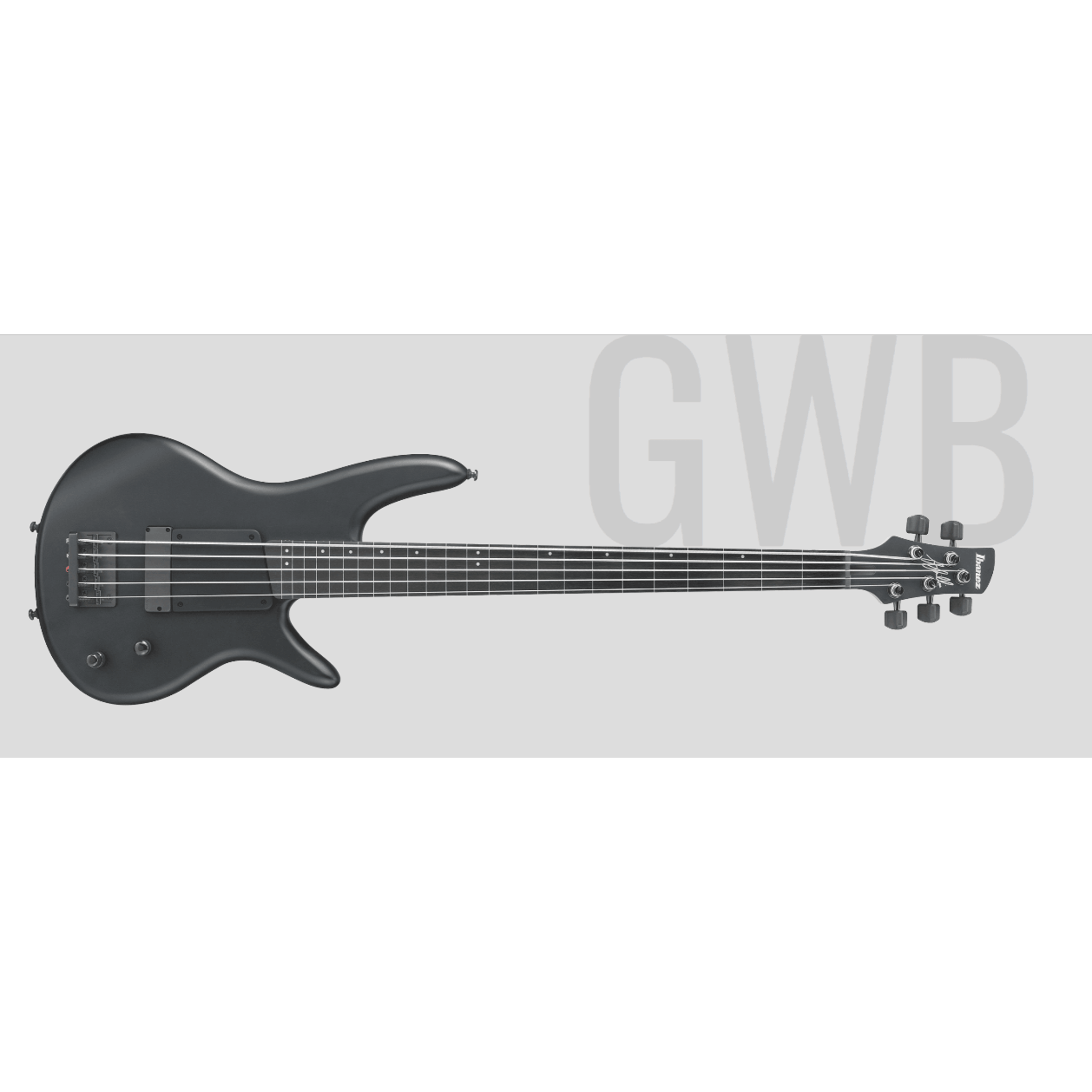 Bajo eléctrico de 5 cuerdas Ibanez GWB35 Black Flat — vista 1