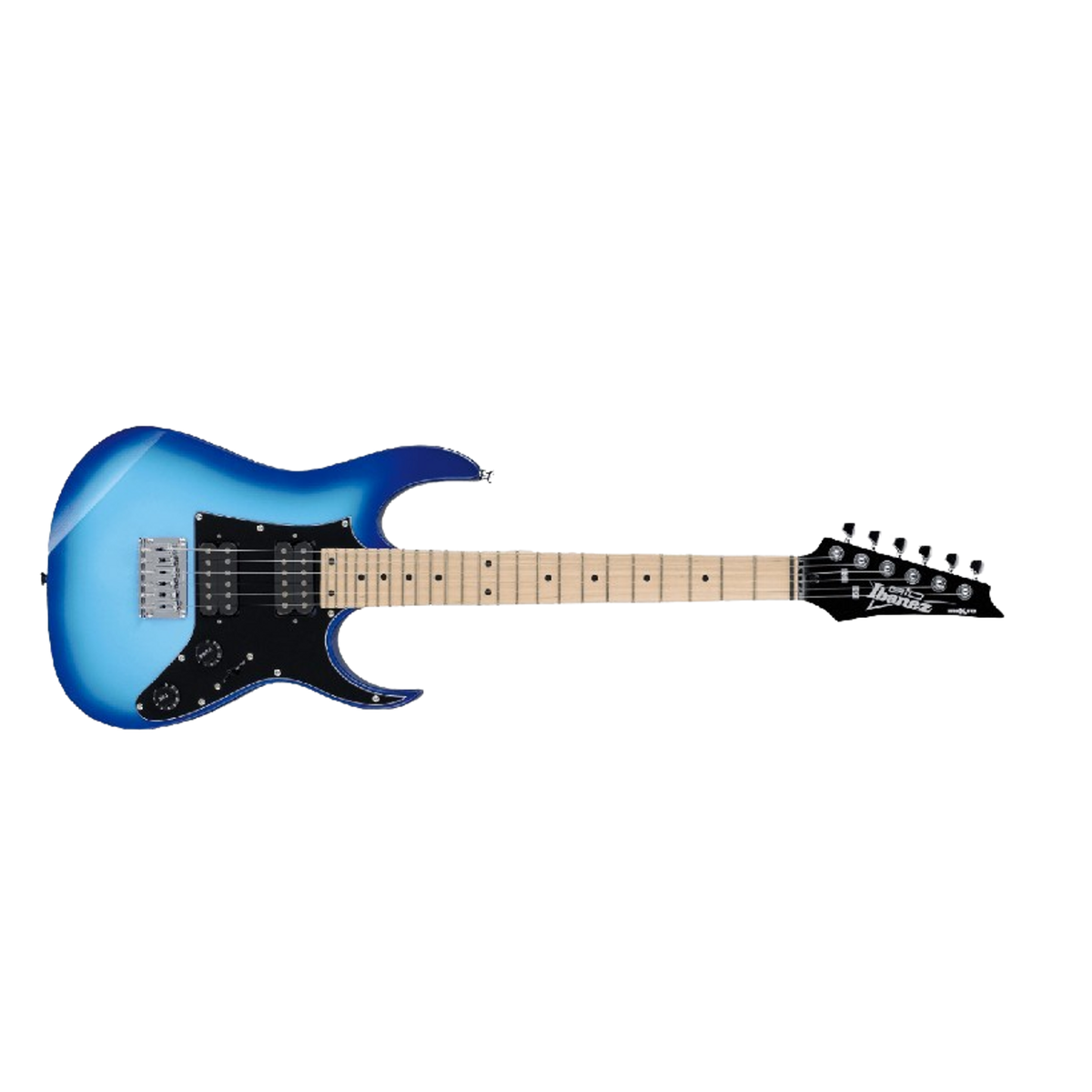 Guitarra eléctrica de 6 cuerdas Ibanez Mikro GRGM21M-BLUE Burst — vista 1