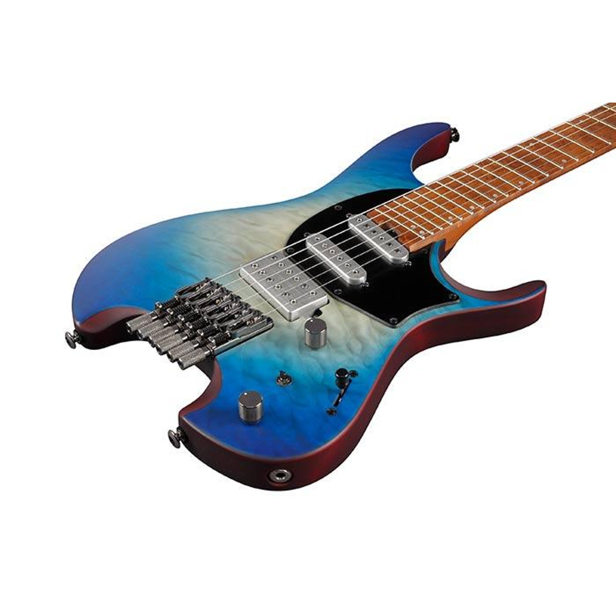 Guitarra eléctrica de 6 cuerdas Ibanez QX54QM-BLUE Sphere Burst Matte Sin Cabeza — vista 2